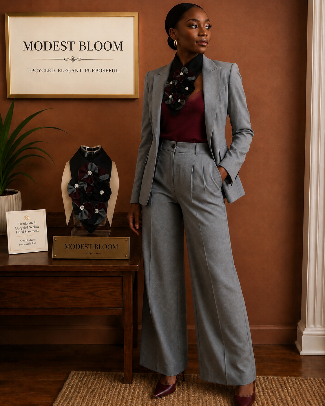 The Burgundy Noir Bloom