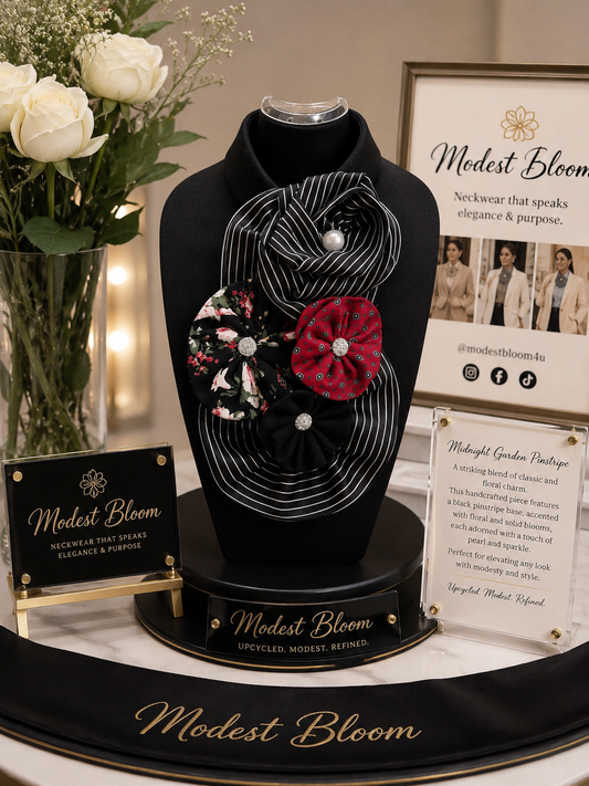 Midnight Garden Pinstripe