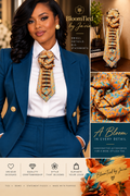 🌺 Golden Garden Bloom Tie