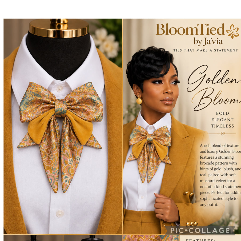Golden Velvet Garden Bow
