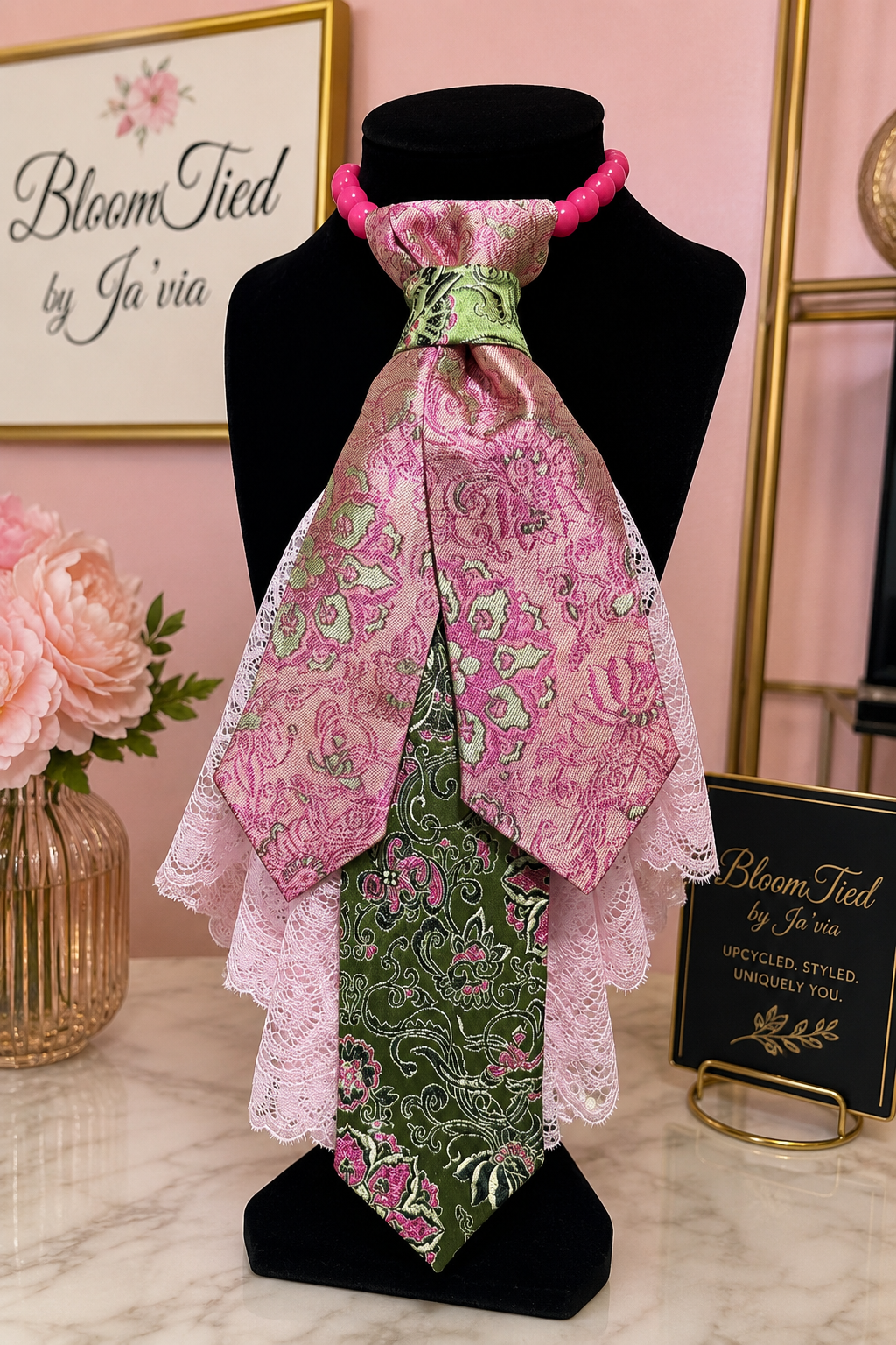 Custom Blushing Garden Royale BloomTie
