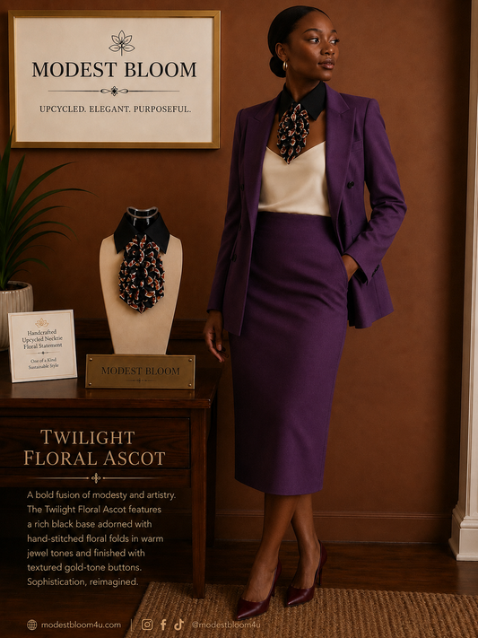 Twilight Floral Ascot