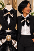 Custom made Midnight Pearl Luxe Bow