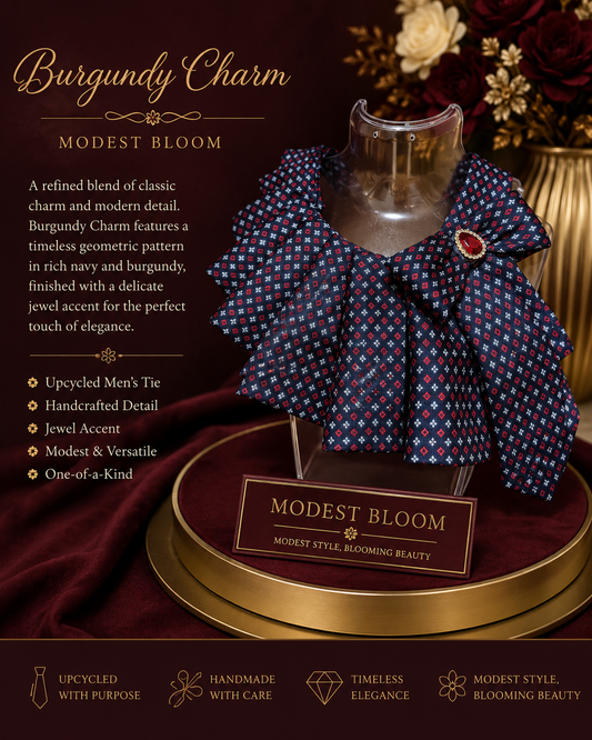 Burgundy charm