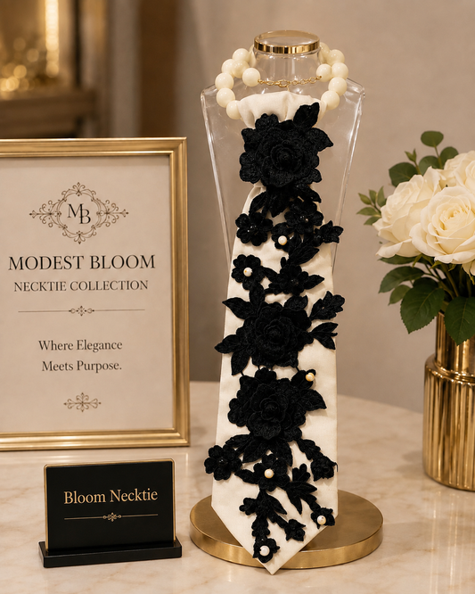 Midnight Garden Bloom Tie