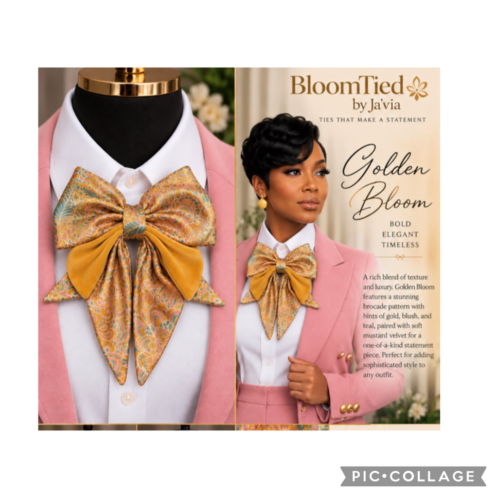 Golden Velvet Garden Bow