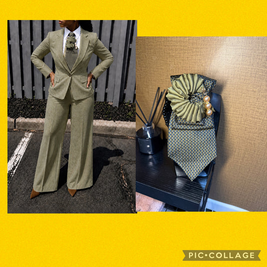 Olive and black