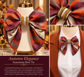 Autumn Elegance Statement Bow Tie