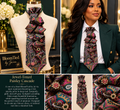 Jeweled Toned Paisley Cascade