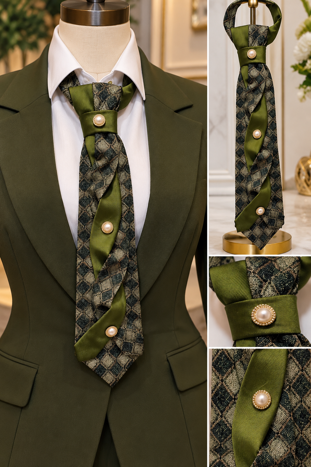 Olive Serpent Elegance