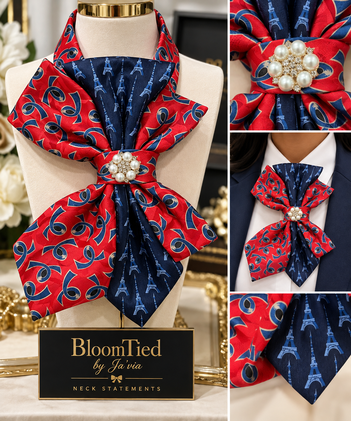 Parisian Pearl Statement BloomTie