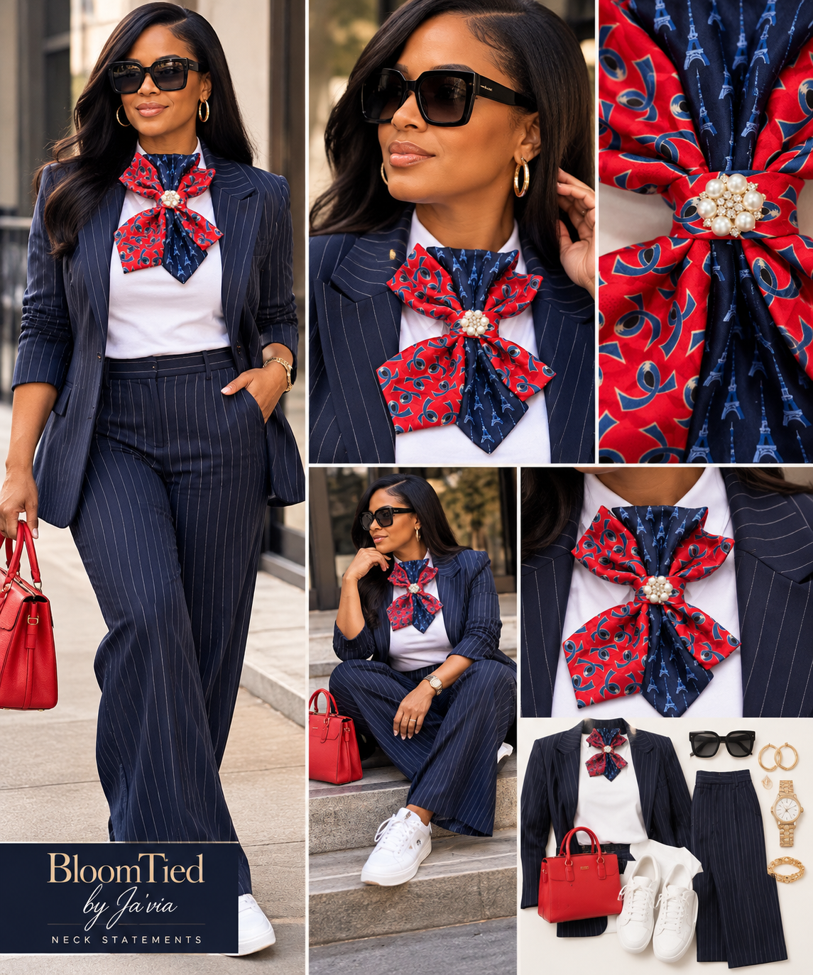 Parisian Pearl Statement BloomTie