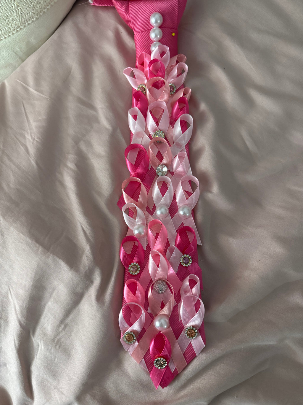 Ribbons of Hope – Breast Cancer Awareness Statement Tie