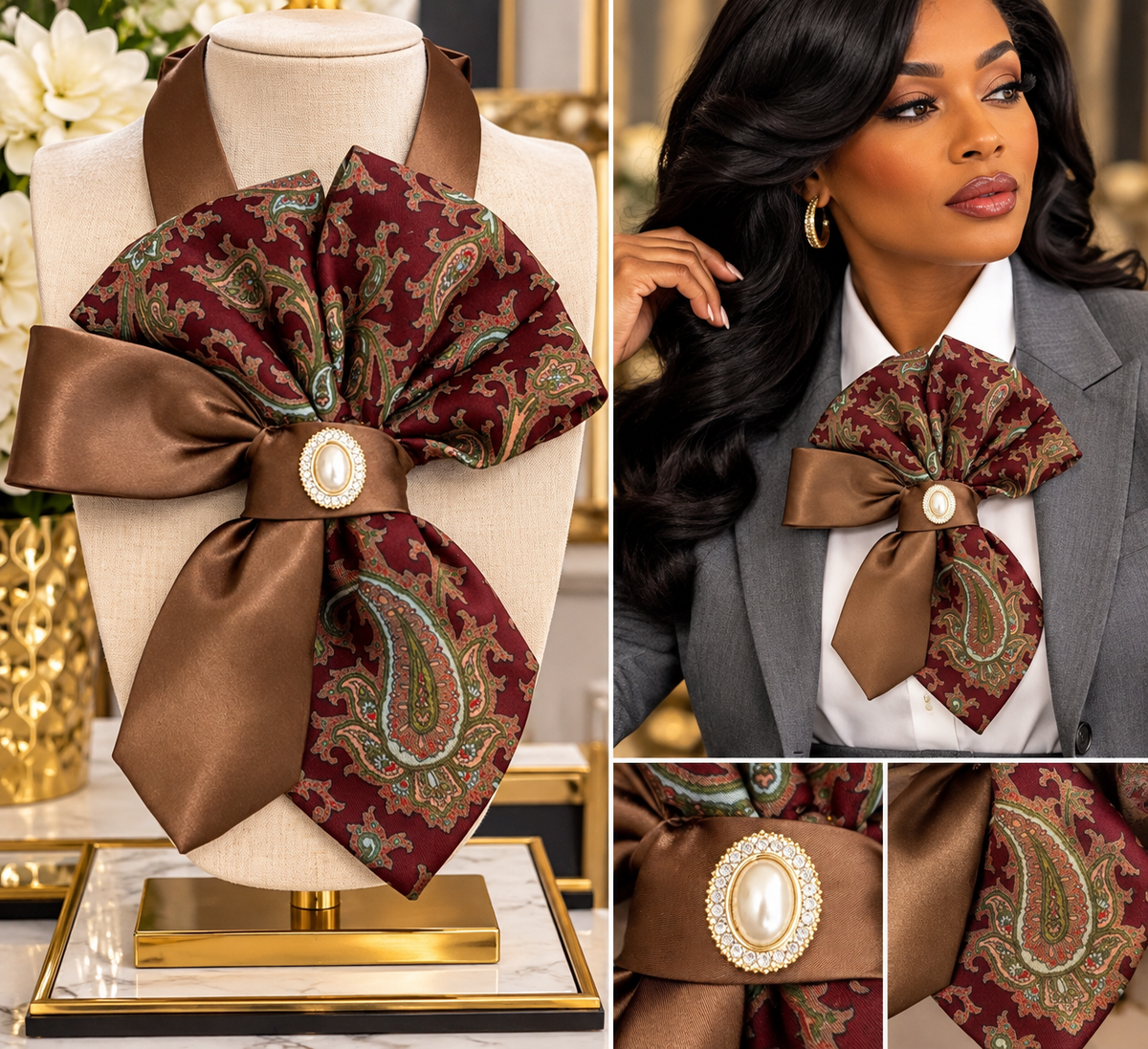 Autumn Royale Paisley Statement Tie