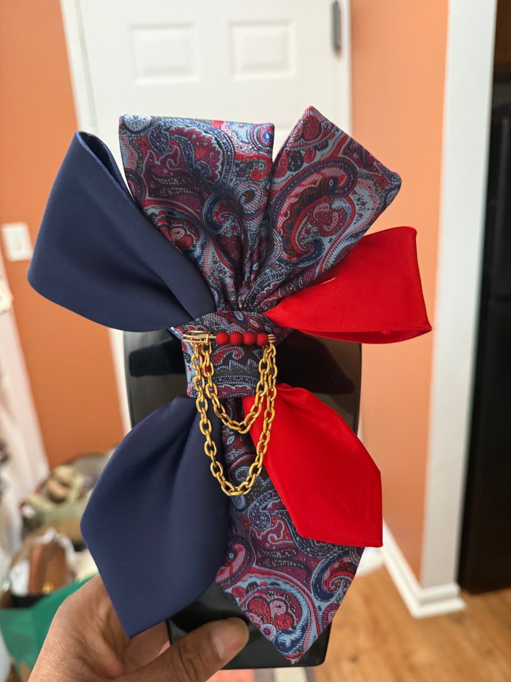 The Royal Paisley Statement Bow