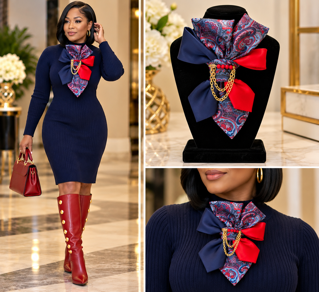 The Royal Paisley Statement Bow