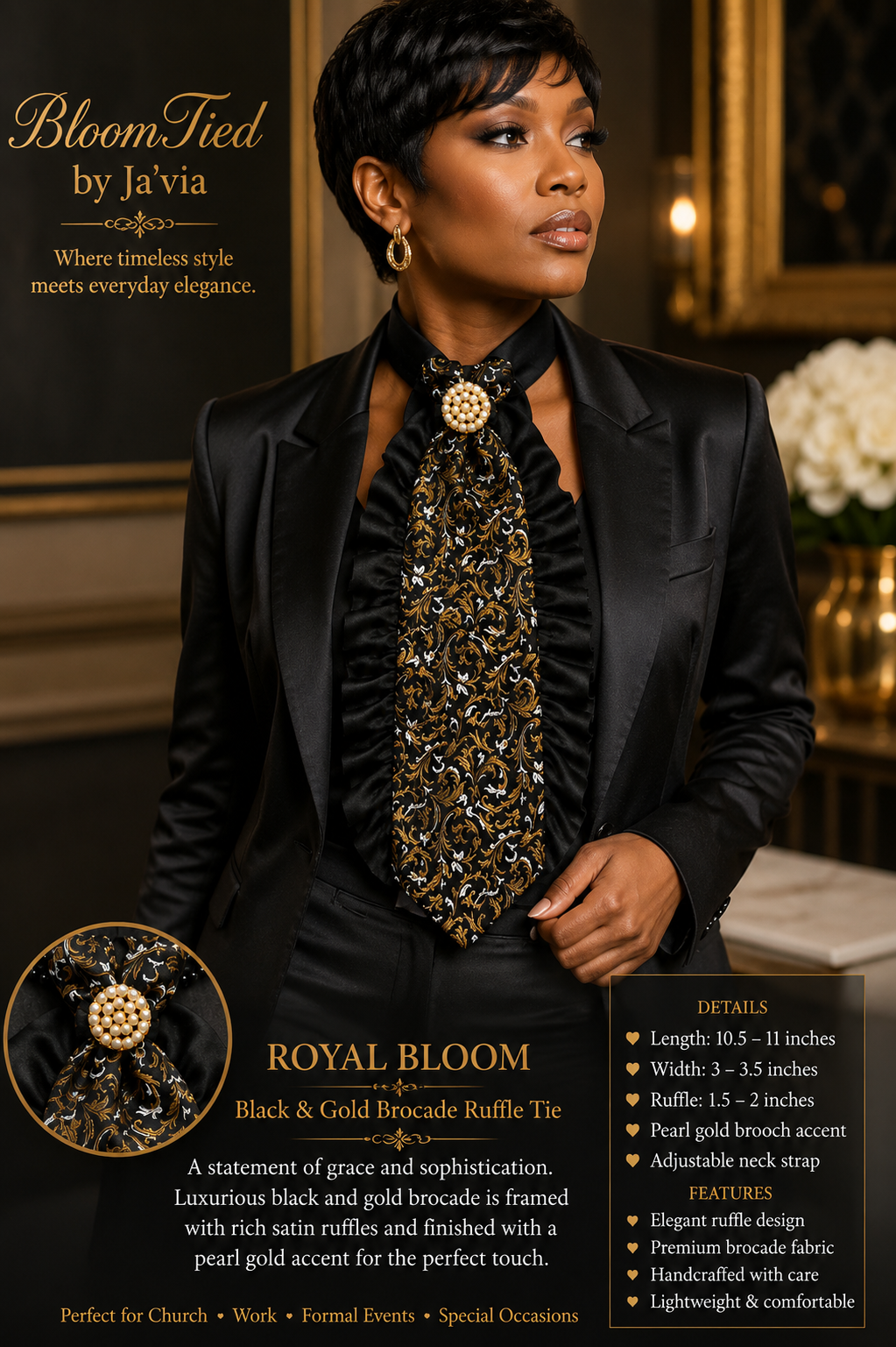 Royal Bloom Custom tie