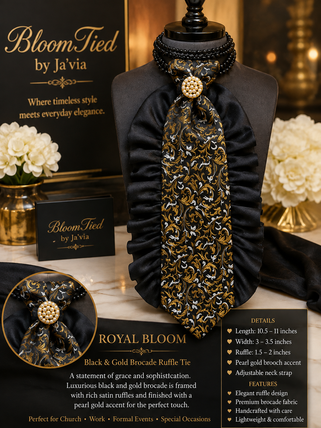 Royal Bloom Custom tie