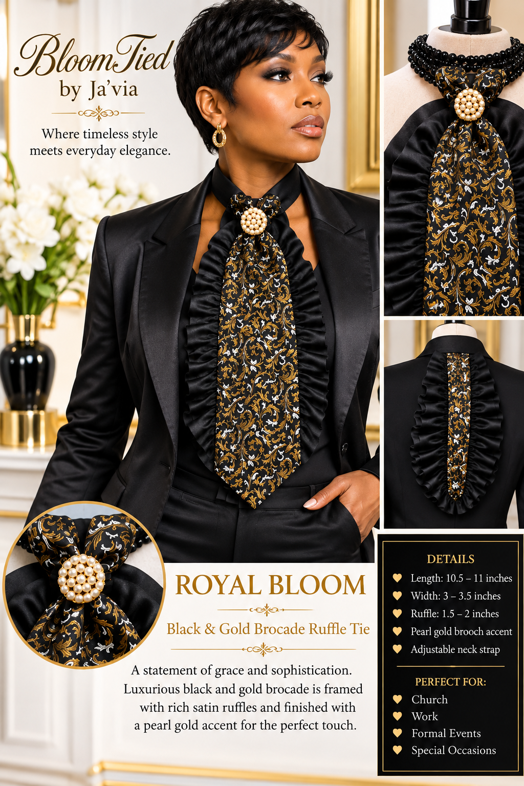 Royal Bloom Custom tie