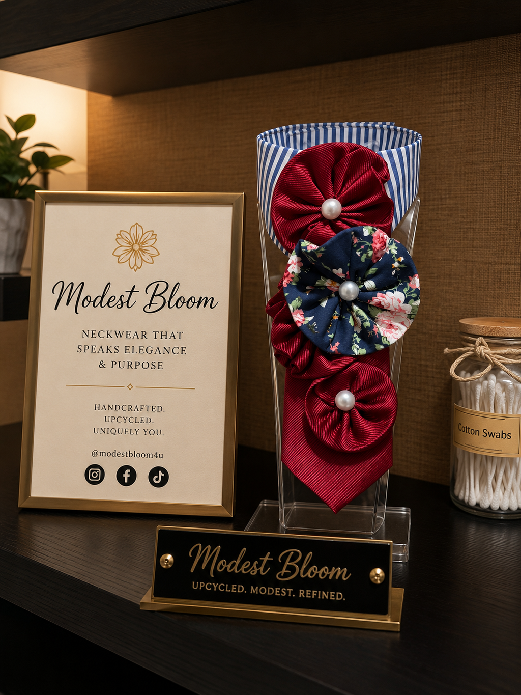 The Bordeaux Garden Bloom collar
