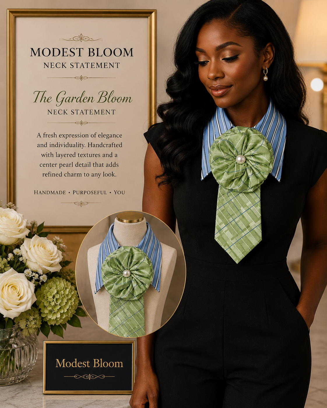 Spring Garden Bloom Tie 🌿