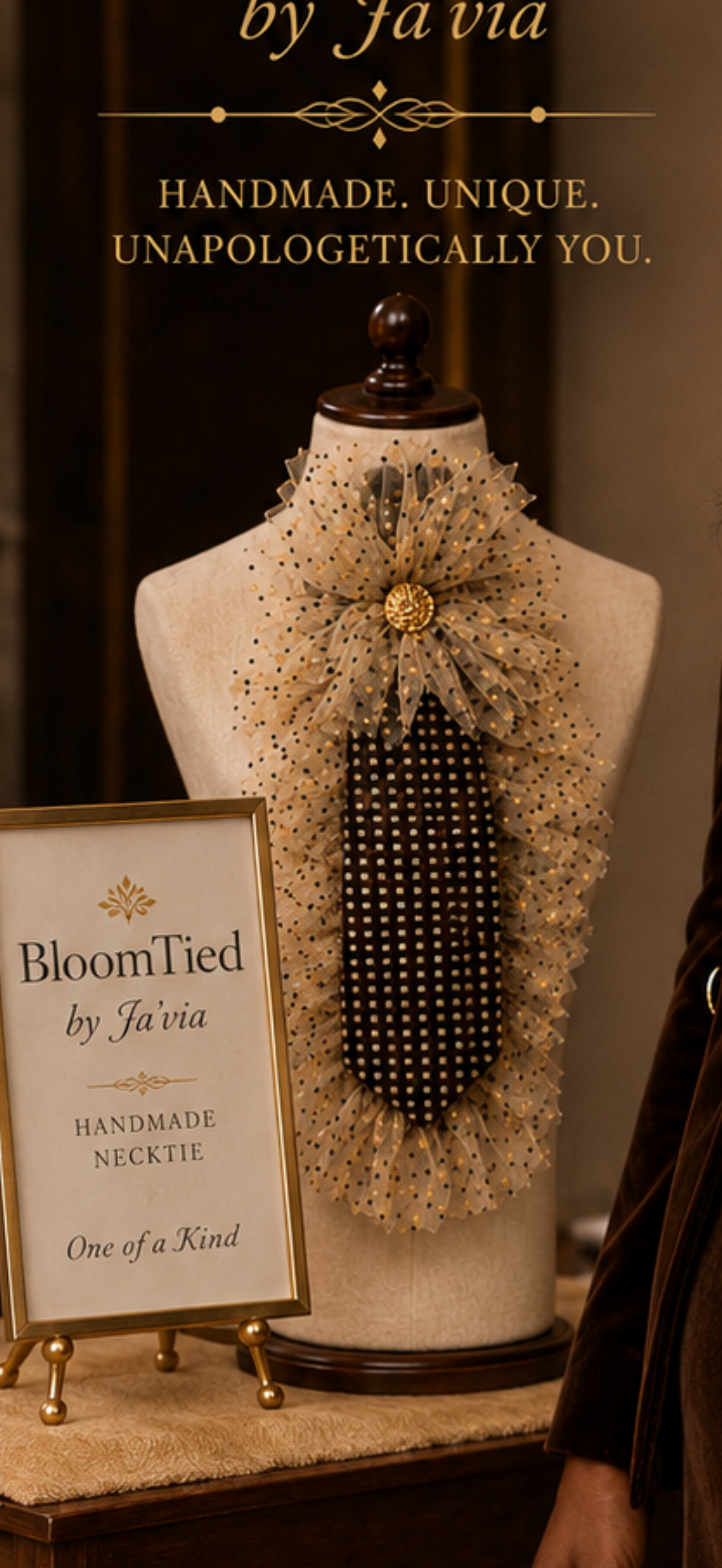 The Gilded Chocolate BloomTie™