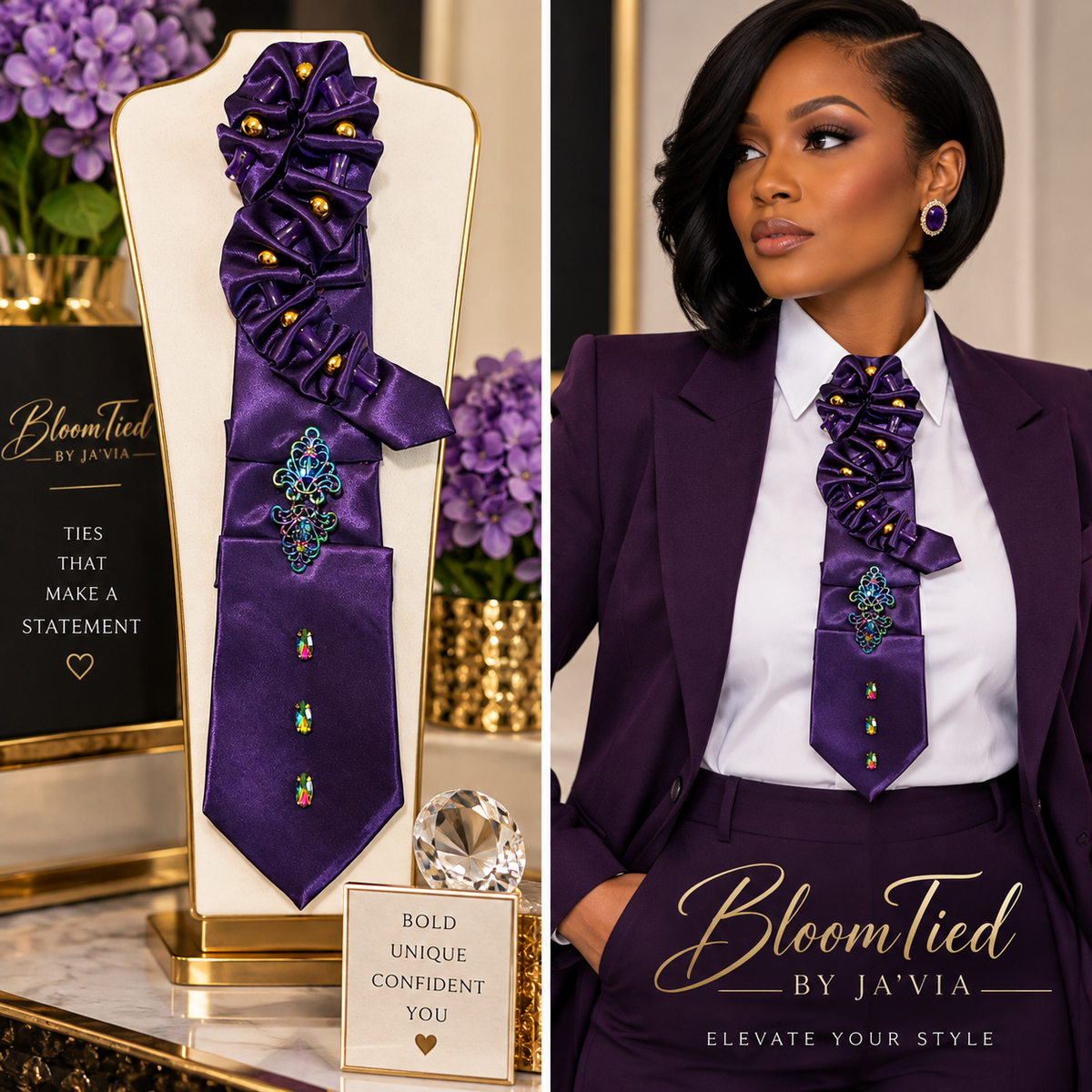 Royal Ruffle Majesty 💜✨