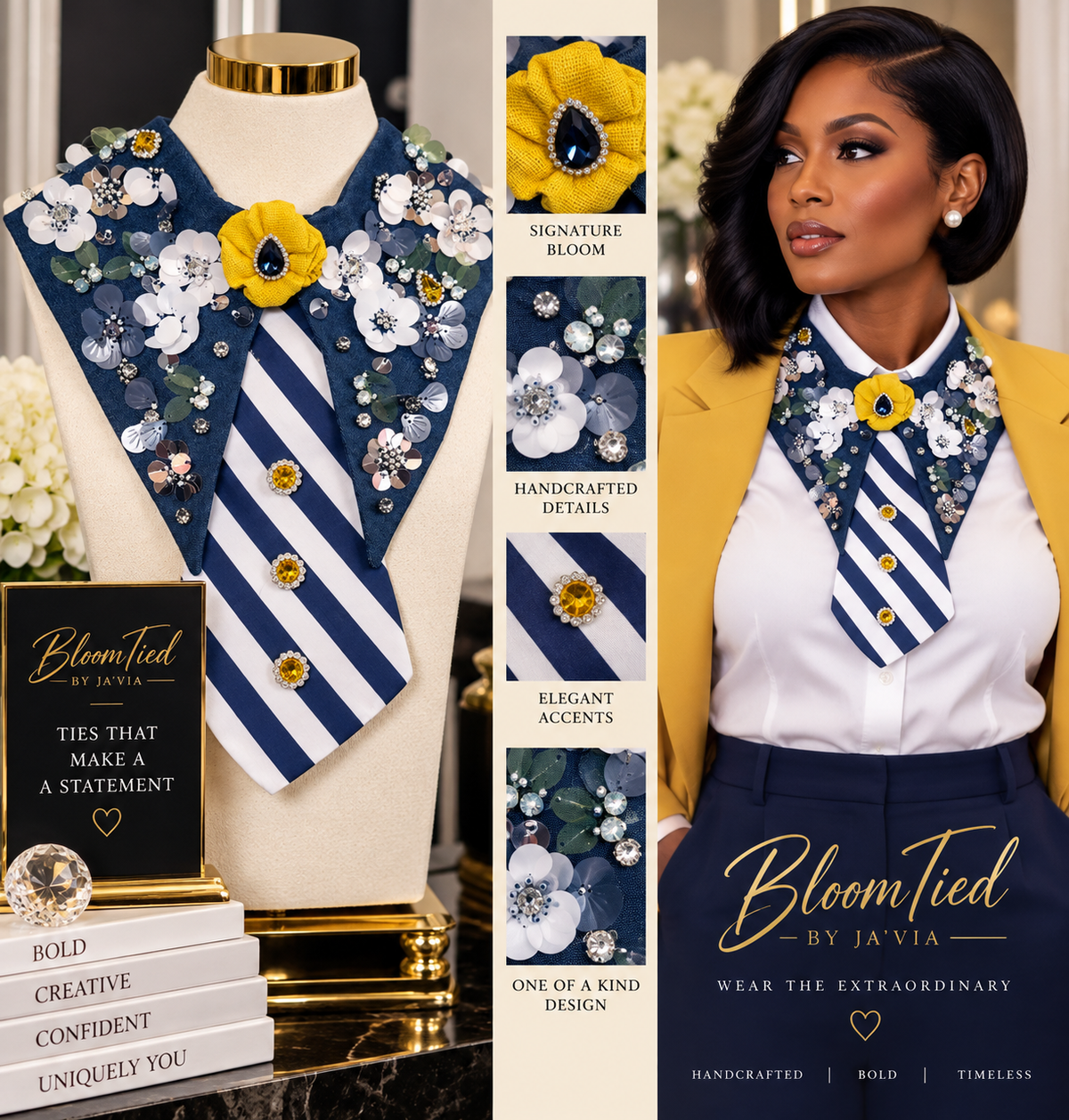 Golden Denim Garden