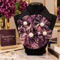 Plum Pearl Bloom Collar