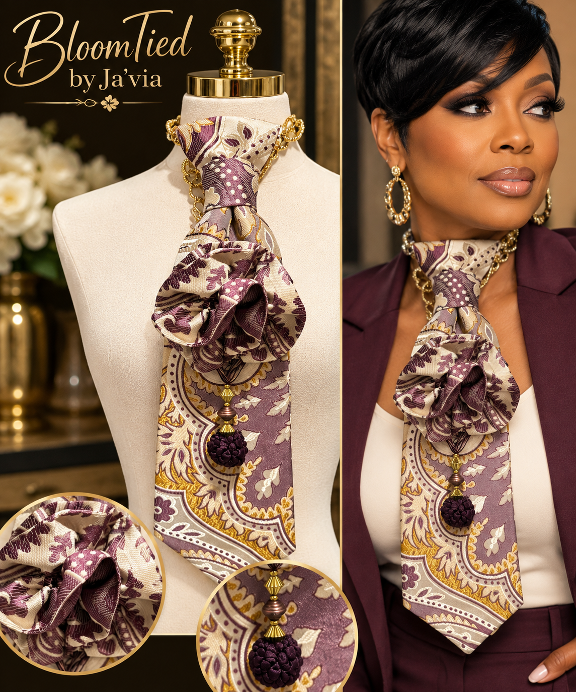 Custom Plum Paisley Bloom