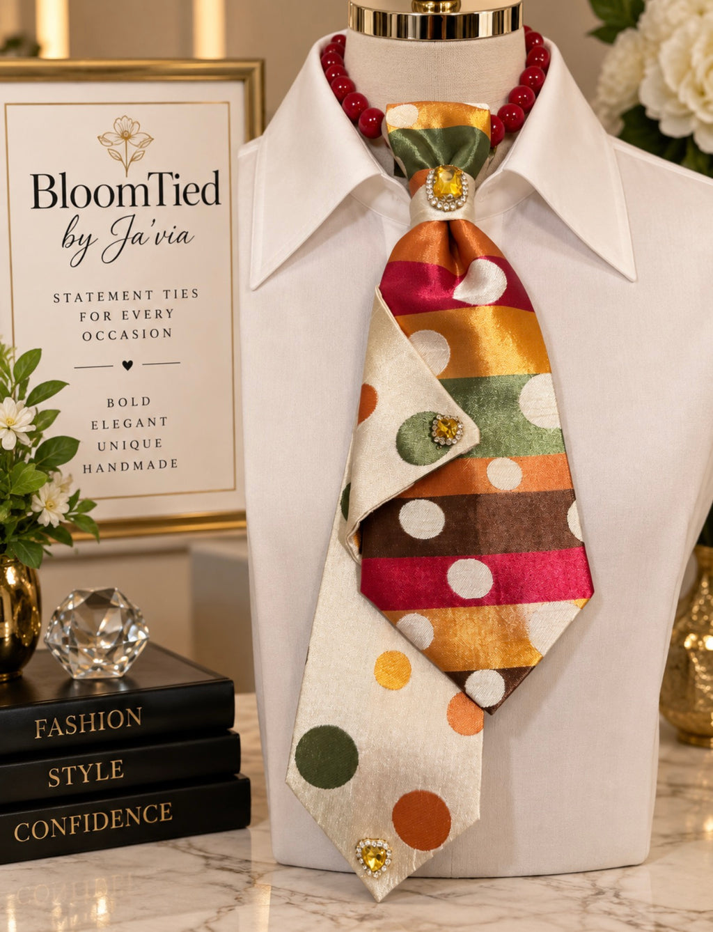Custom Autumn Radiance Statement Tie