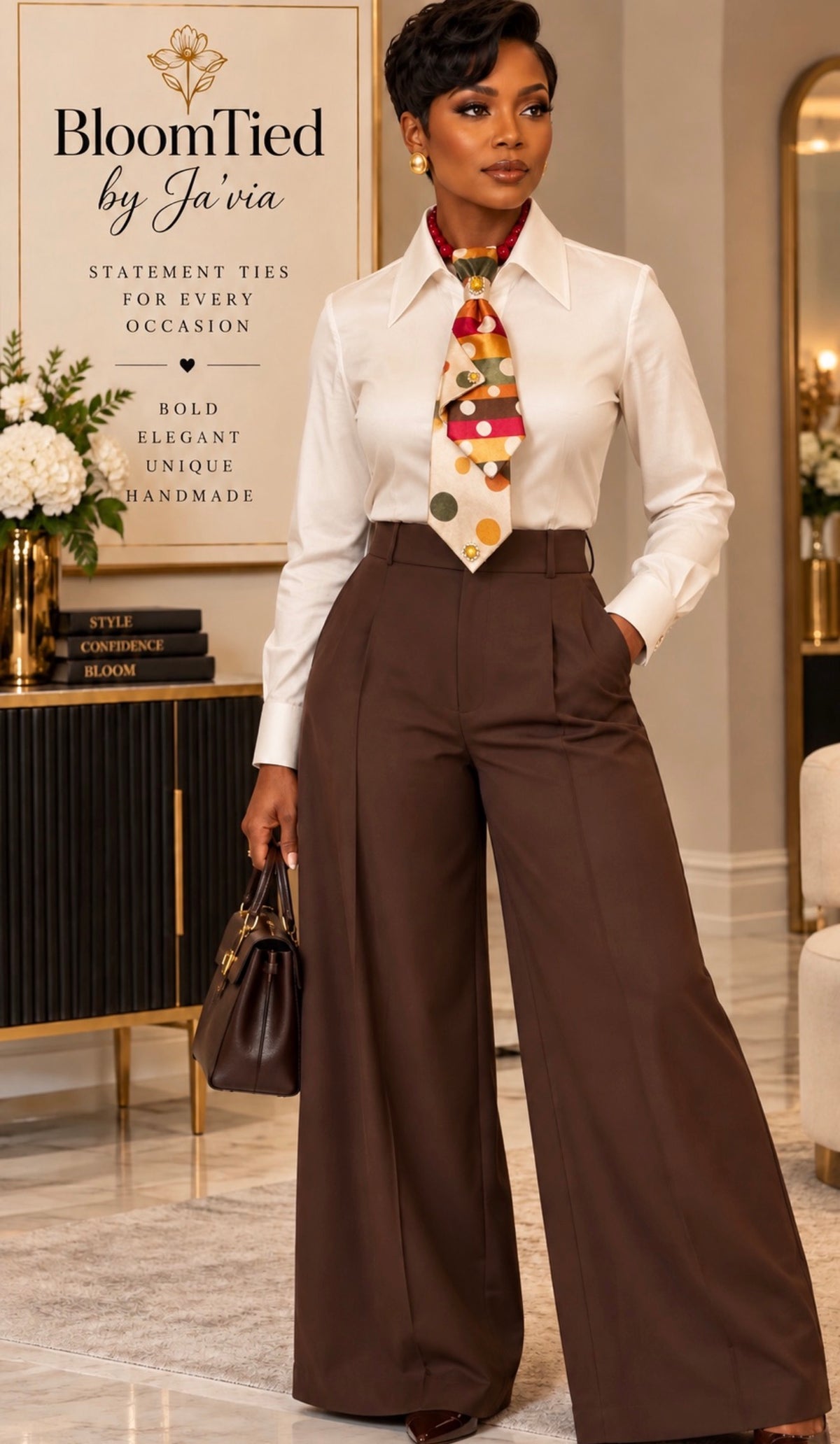 Custom Autumn Radiance Statement Tie